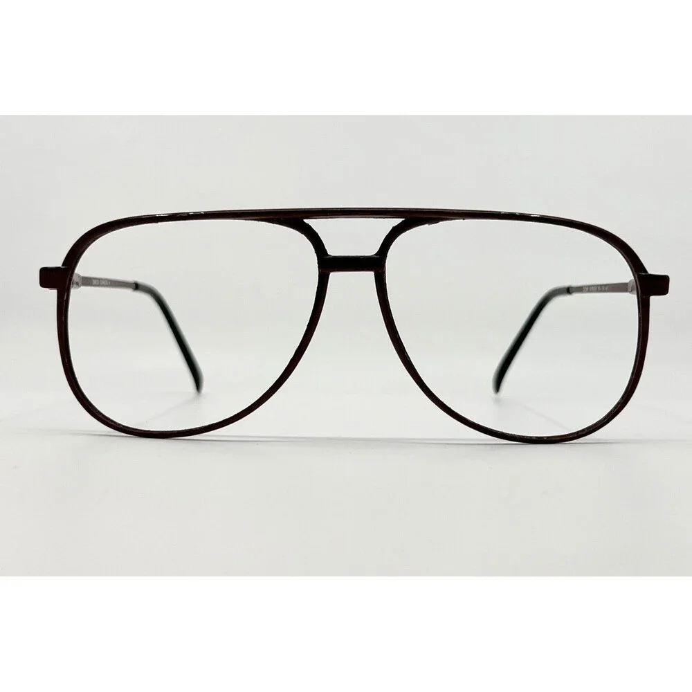 Zimco Carbon H Eyeglasses Mens Brown Aviator Frames 56-18-140